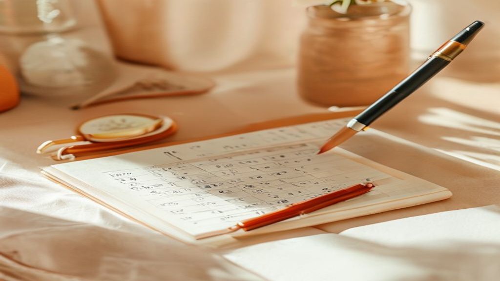 Ukeplanlegging Planleggingsbord med kalender og notater